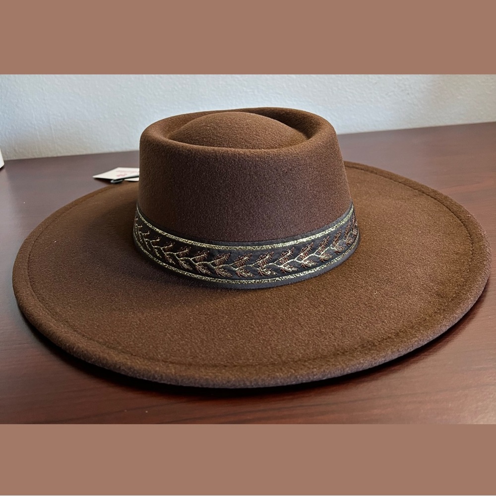 Wide Brim Boater Hat View 5